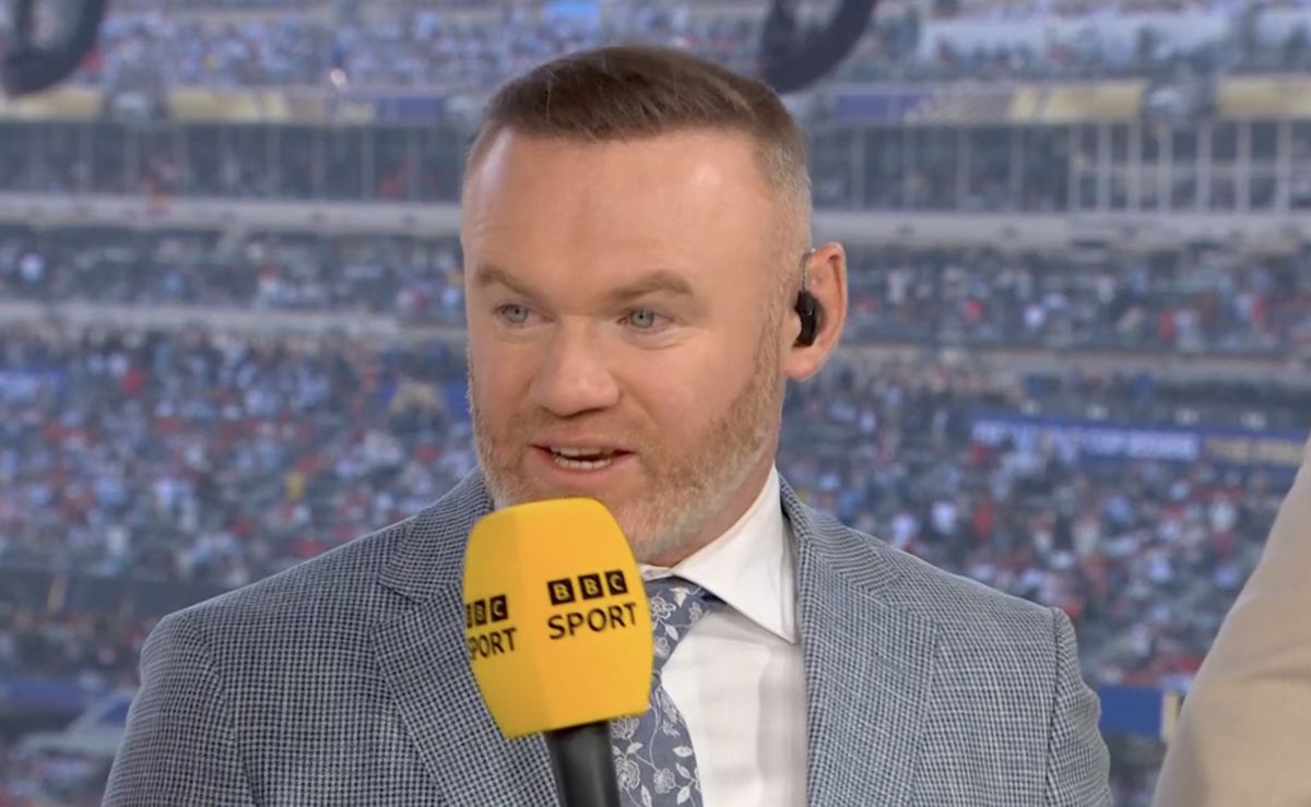 Wayne Rooney speaks during the World Cup final