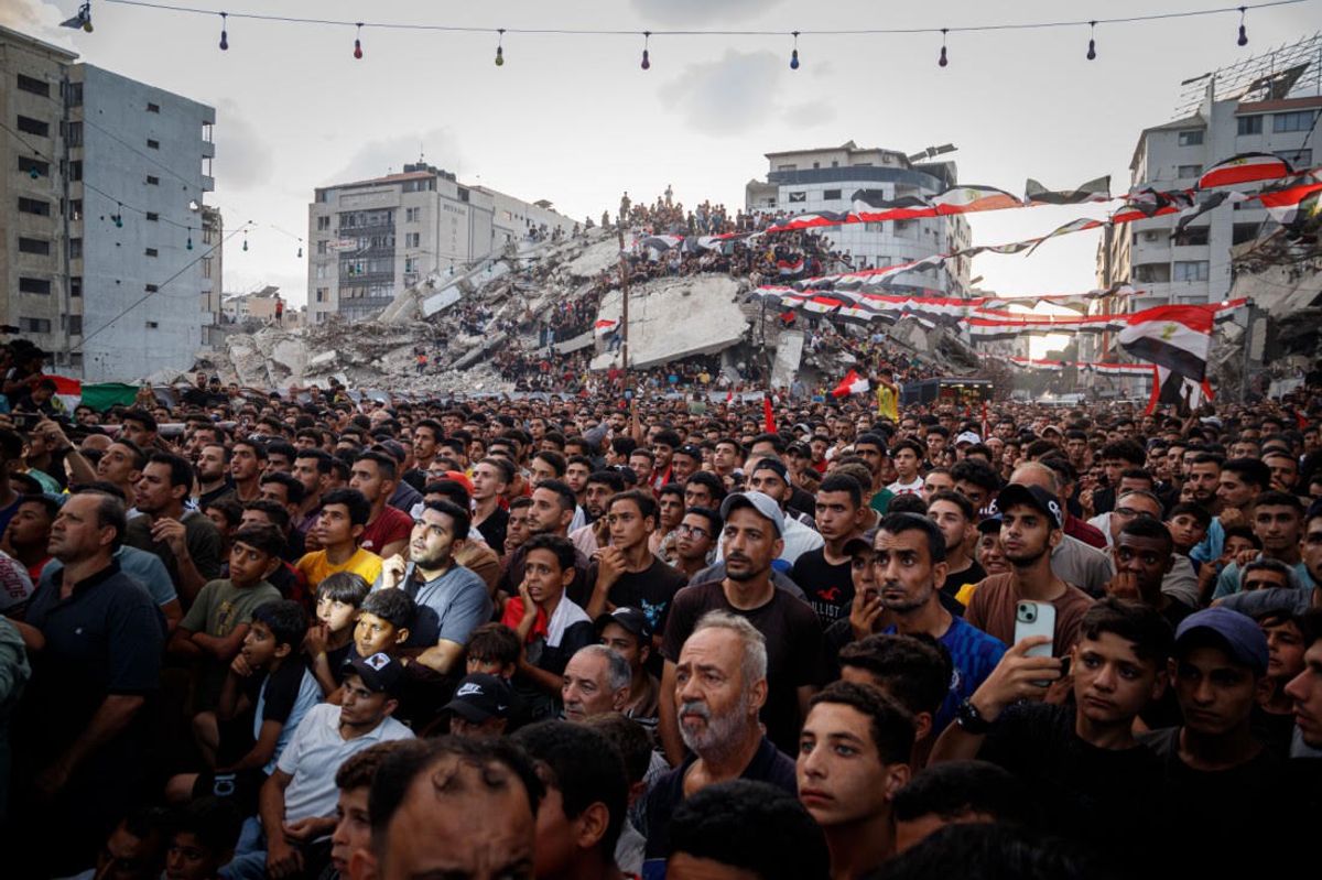 The people of Gaza watching the World Cup amid the rubble of their homes