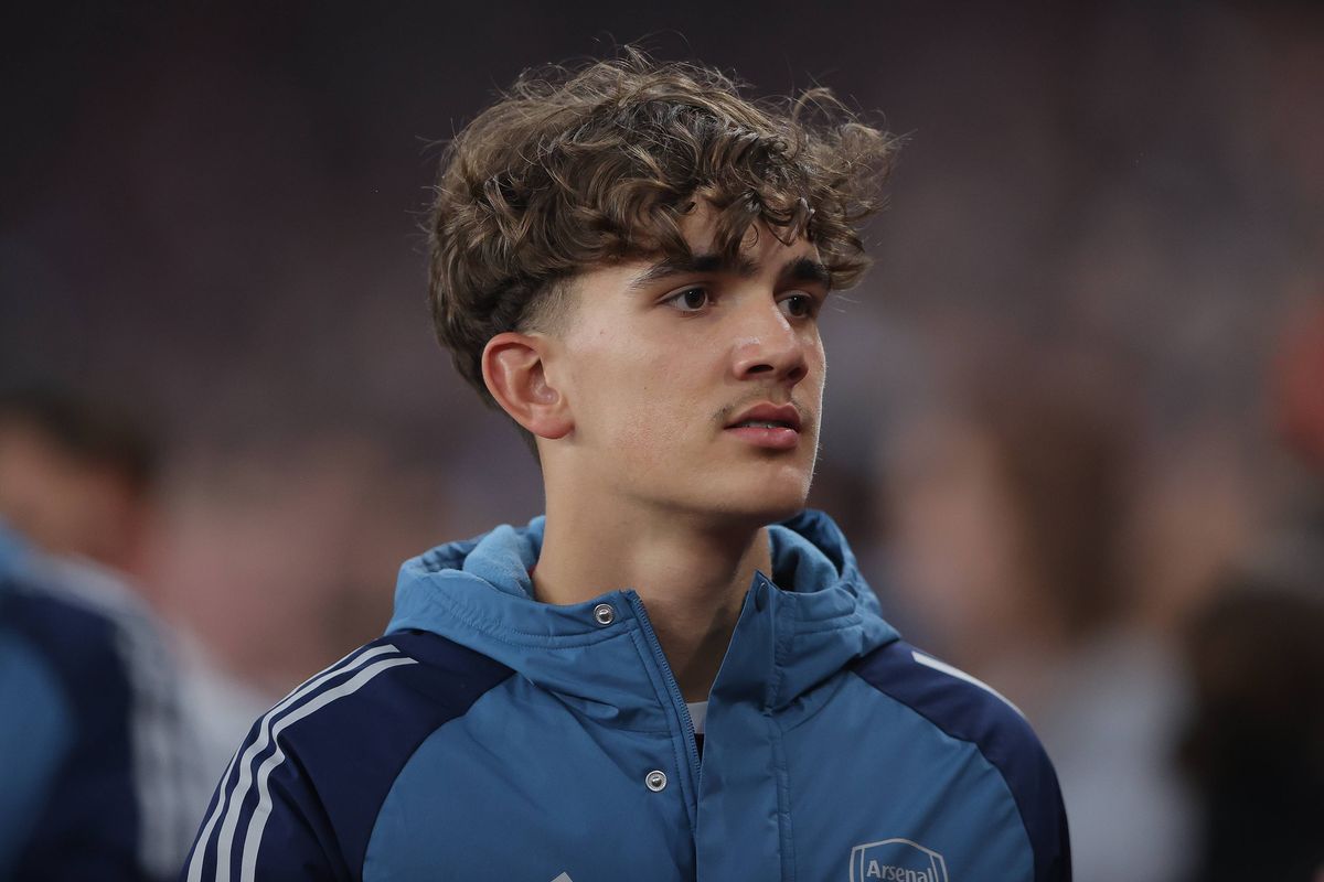 LONDON, ENGLAND - MAY 05: Max Dowman of Arsenal during the UEFA Champions League 2025/26 Semi Final Second Leg match between Arsenal FC and Atletico de Madrid at Arsenal Stadium on May 05, 2026 in London, England. (Photo by James Gill - Danehouse/Getty Images)