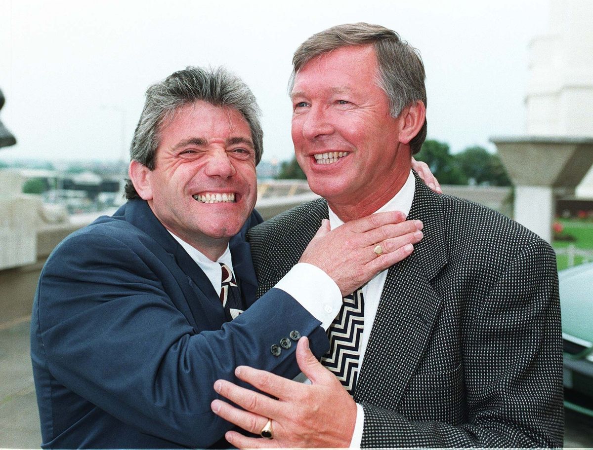 Kevin Keegan, left, and Alex Ferguson, right, pictured in the 1990s