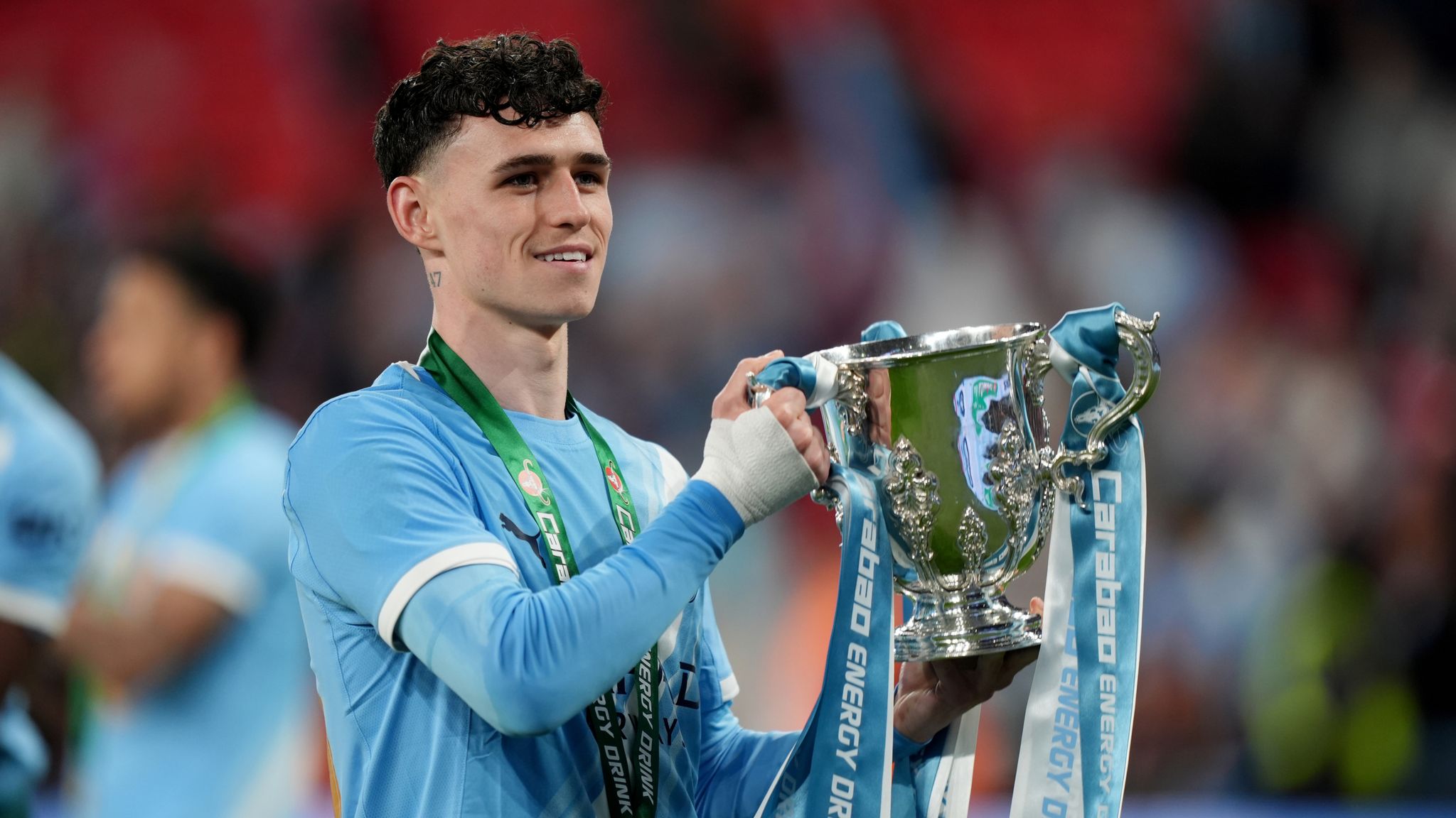 The 26-year-old has won 20 trophies with City