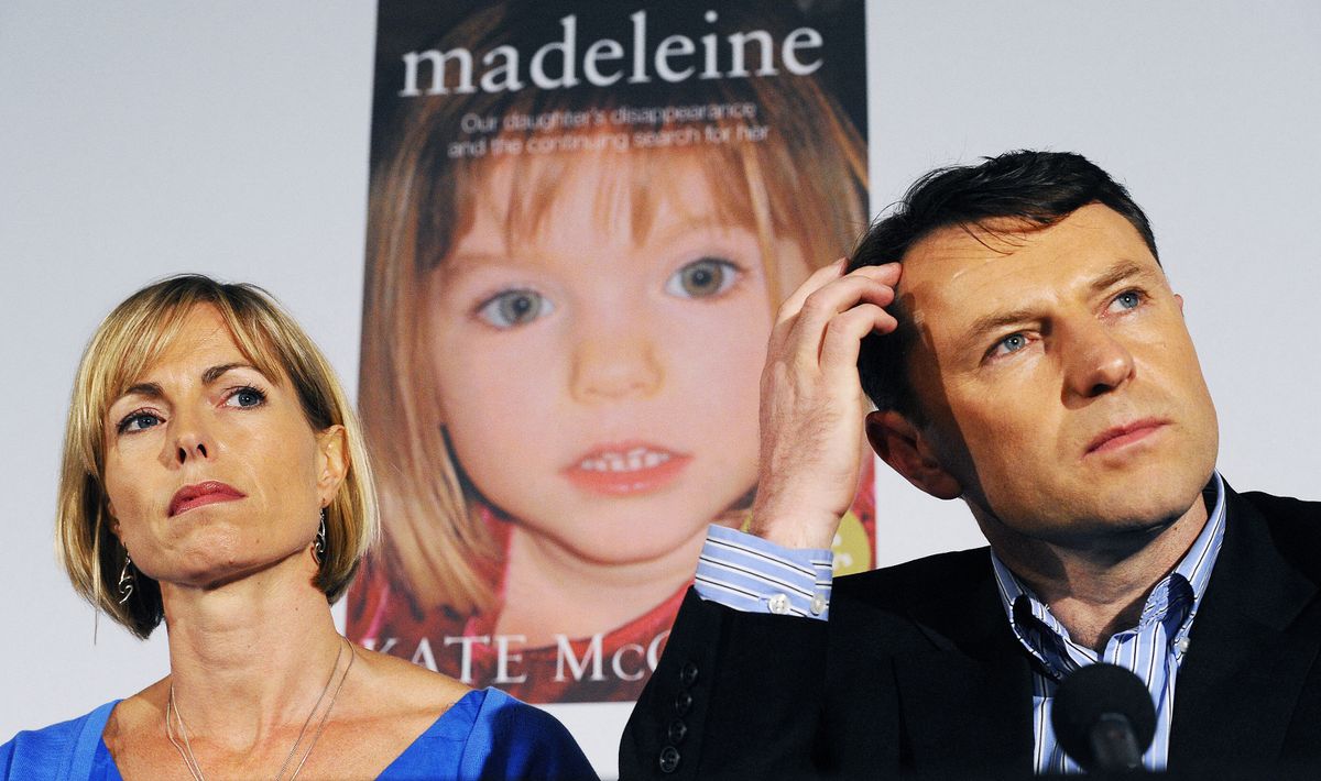 Kate and Gerry McCann attend a press conference for the launch of the book 'Madeleine' in London, on May 12, 2011.