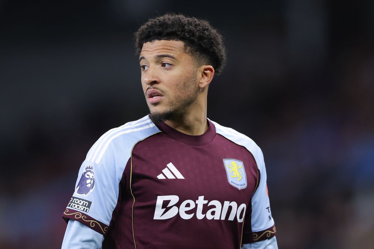 Jadon Sancho was last with Aston Villa, but is still looking for a club