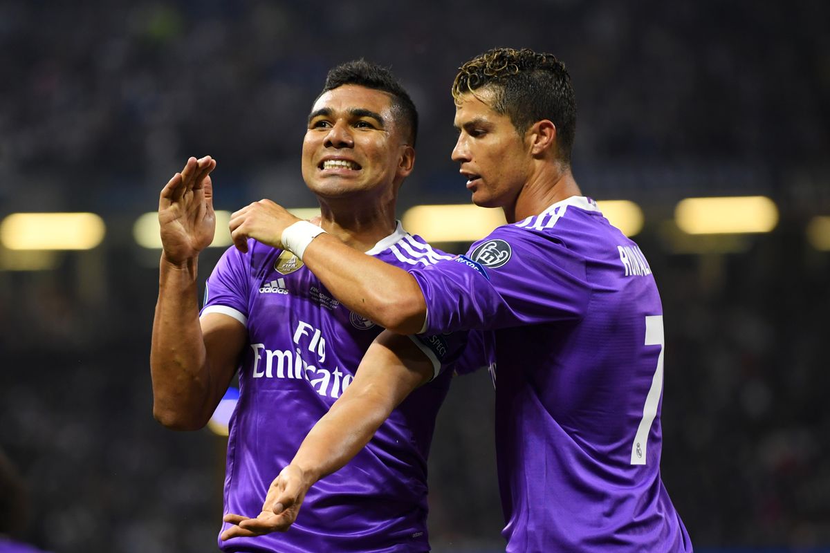 Casemiro spent years playing with Cristiano Ronaldo at Real Madrid