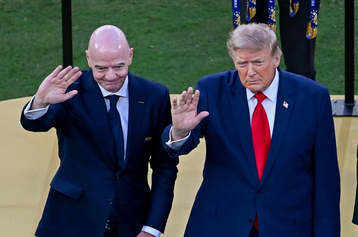 Gianni Infantino and Donald Trump
