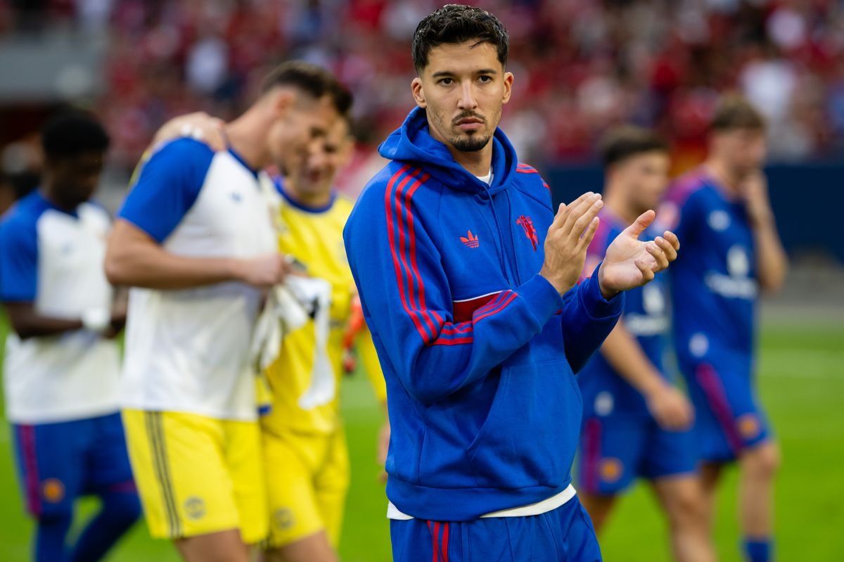 Altay Bayindir of Manchester United applauds fans following the pre-season friendly match between Manchester United and Atletico de Madrid at Strawberry Arena