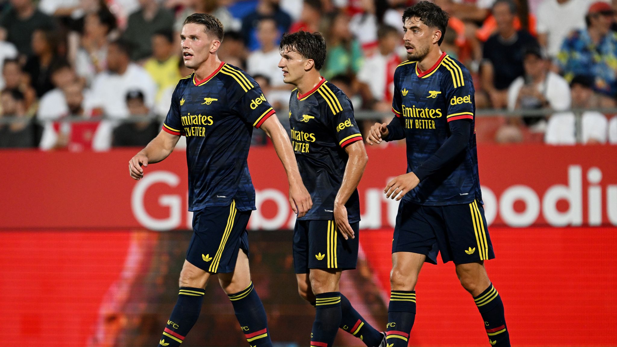 Arsenal are aiming to defend the Premier League title 