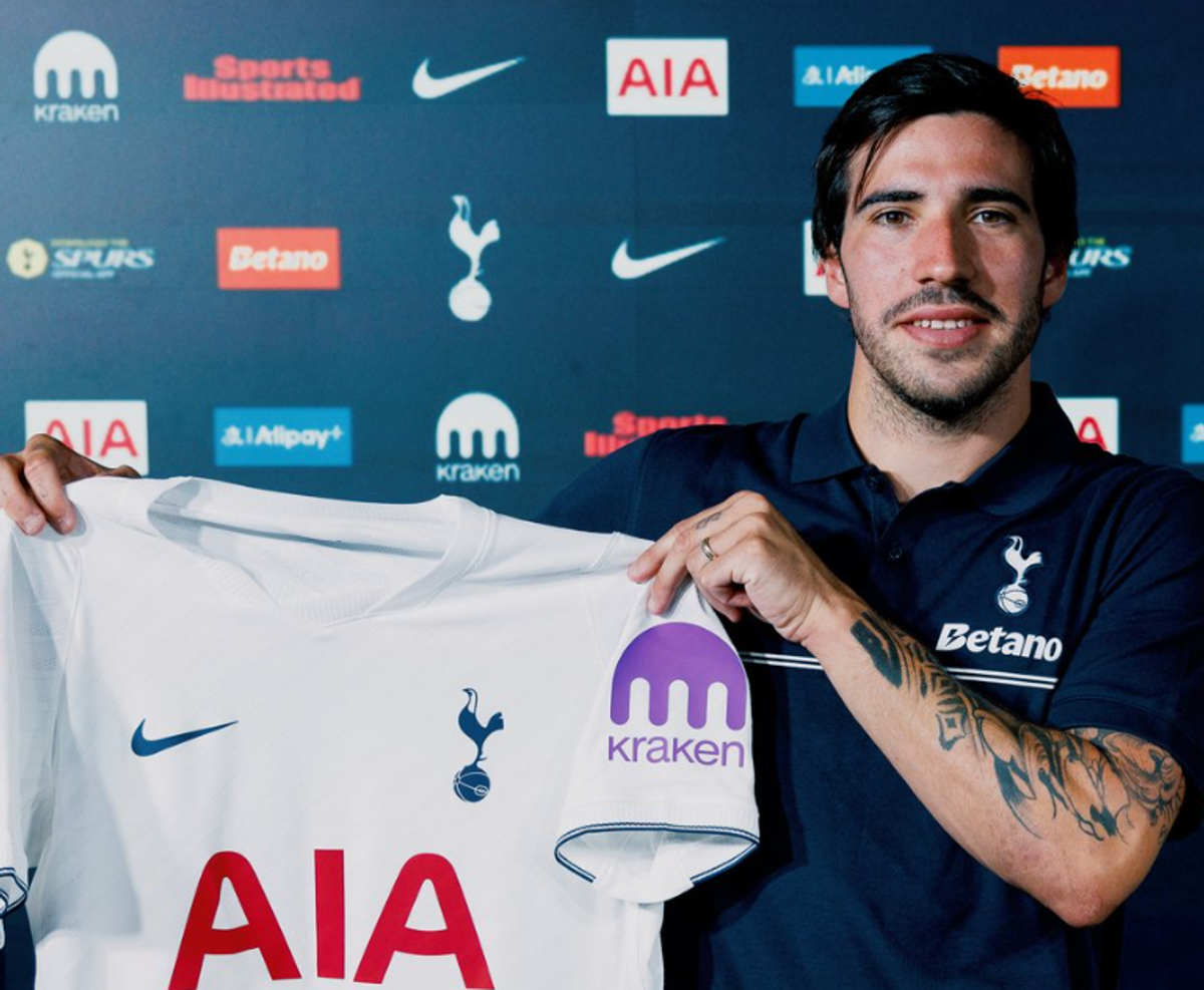 Sandro Tonali joined Tottenham in a club-record deal