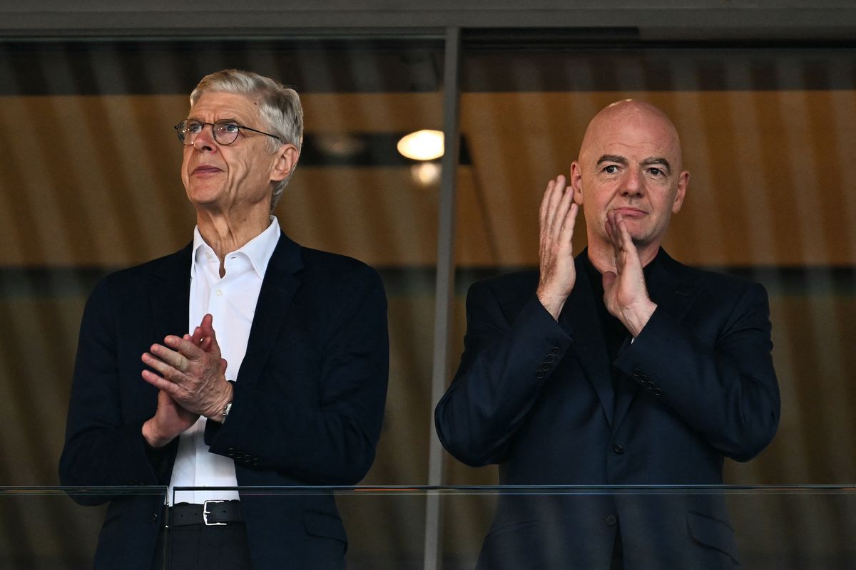 Arsene Wenger and FIFA President Gianni Infantino