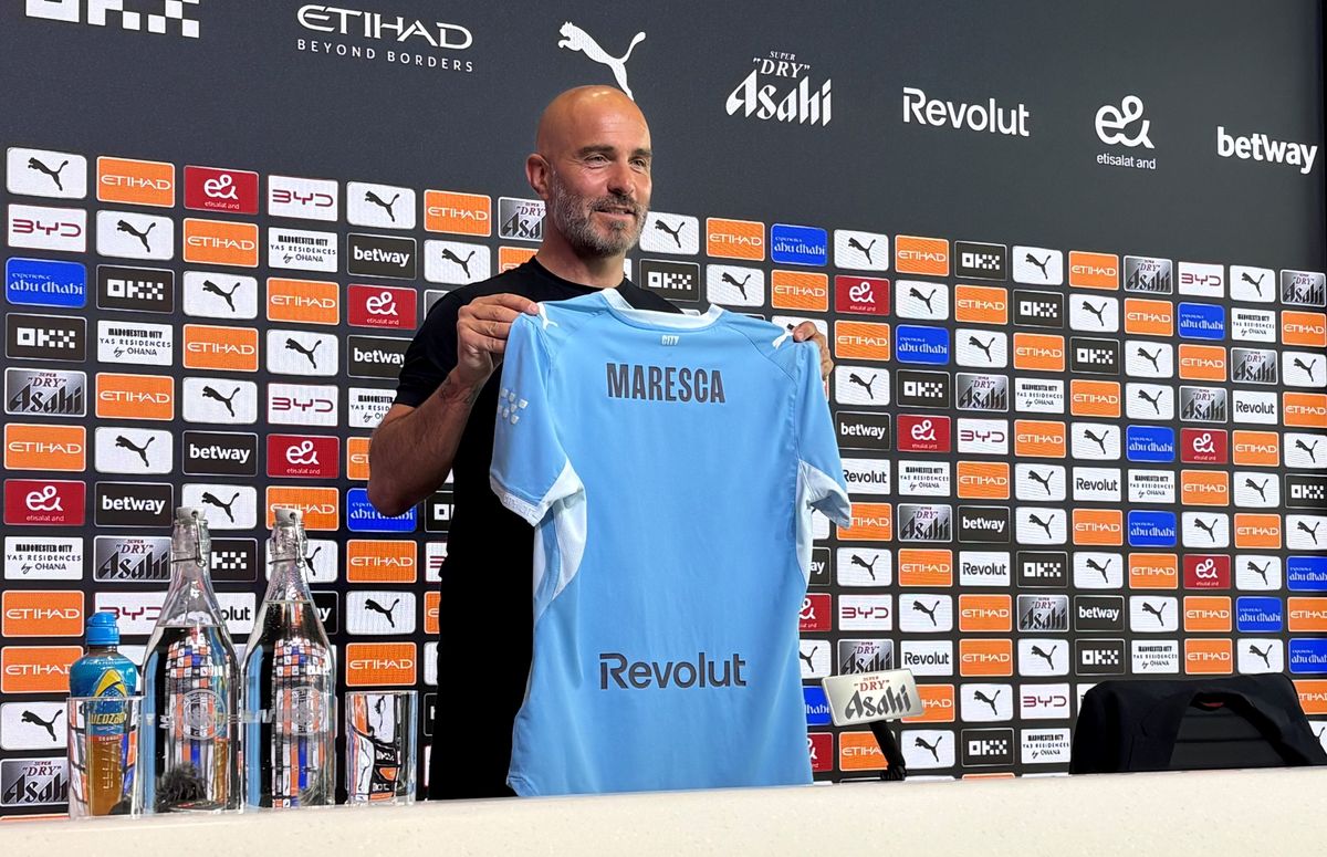 Enzo Maresca spoke to reporters for the first time as Man City boss