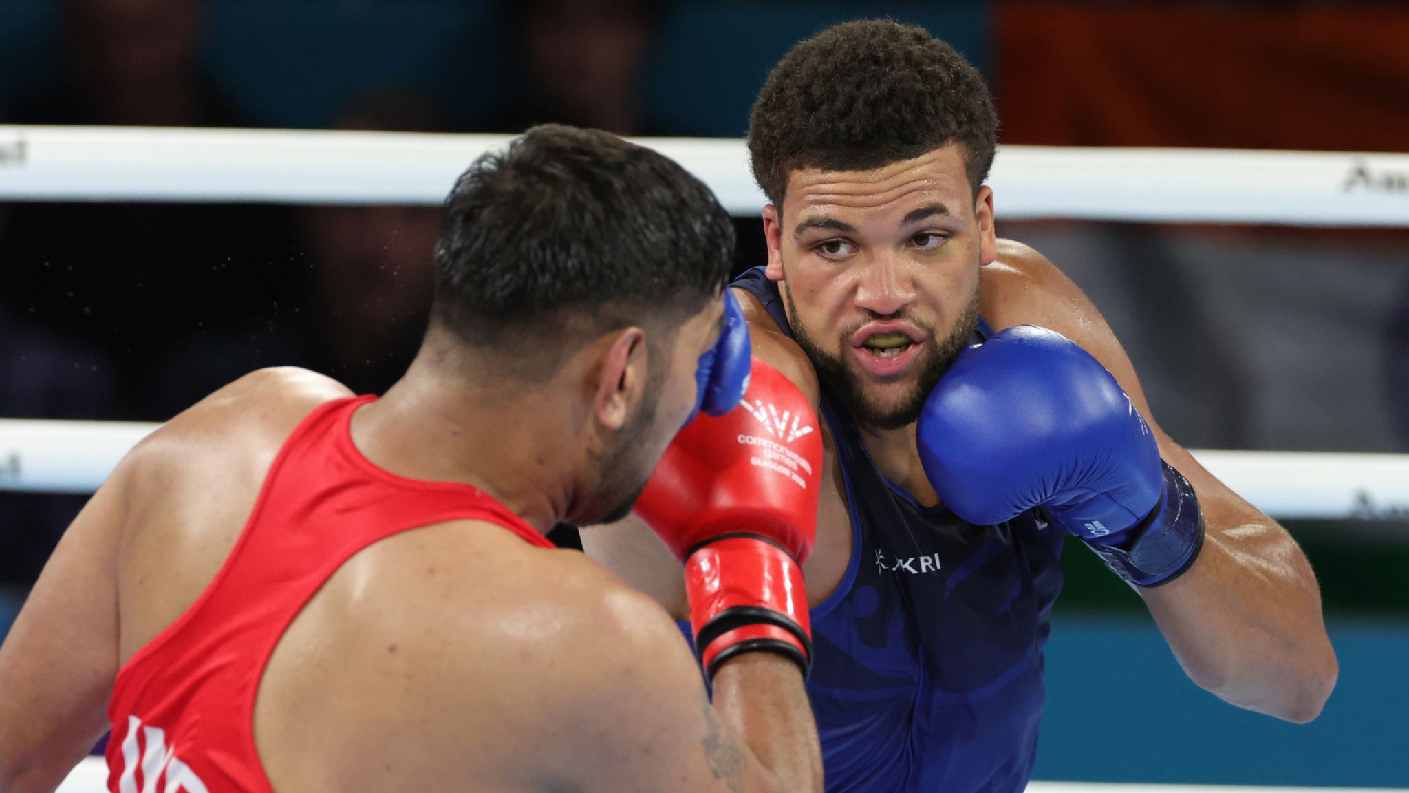 Damar Thons won gold in the super-heavyweight bout at the Commonwealth Games