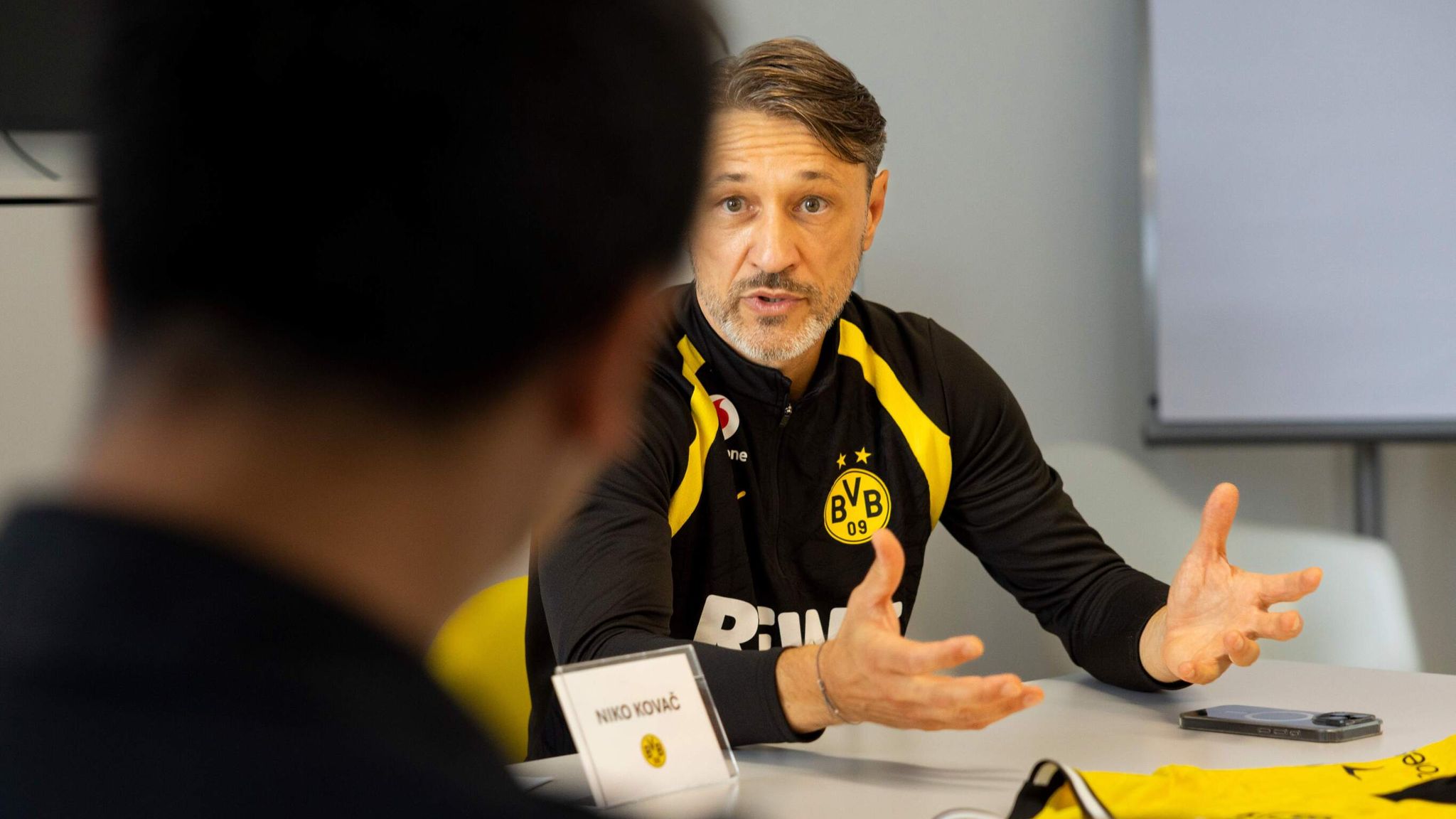 Dortmund head coach Niko Kovac (Photo by Vera Loitzsch/Bundesliga via Getty Images)