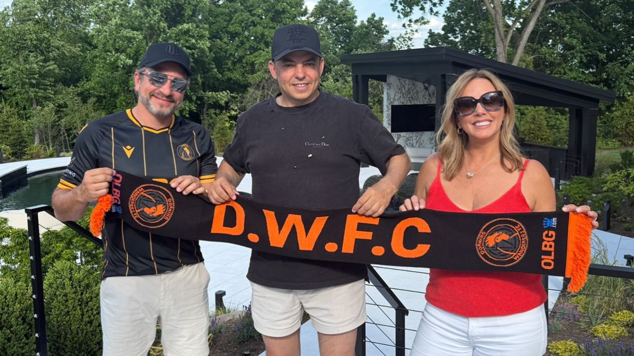 White (centre) with co-owners and growth investors Frank Villares and Debra Tucker