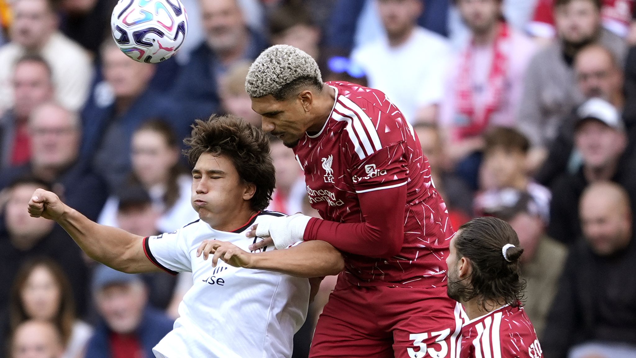 Ronald Araujo's aerial ability has been important to Liverpool from right-back