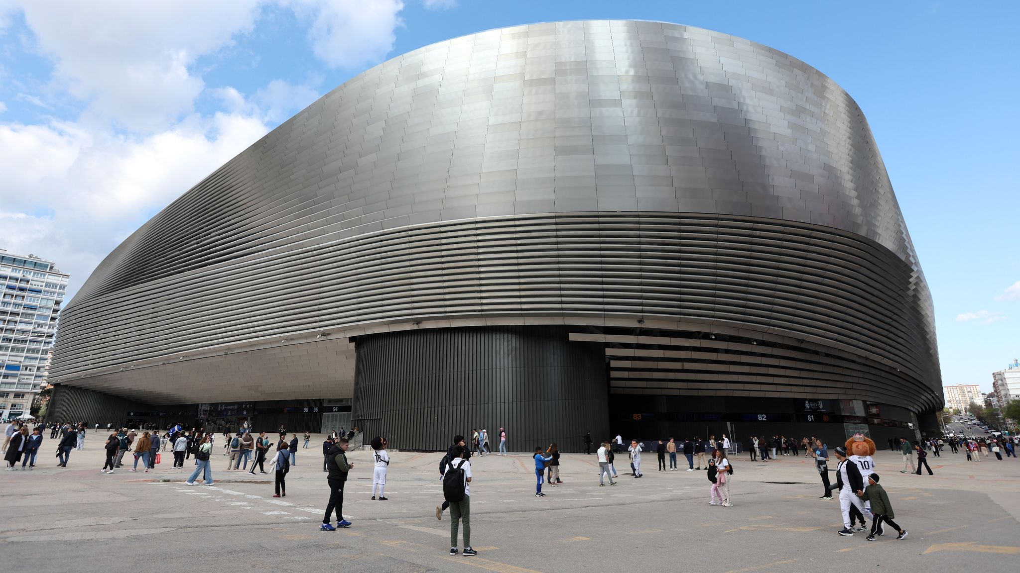 Real Madrid's Santiago Bernabeu has a seating capacity of 83,186 following its major modern renovation