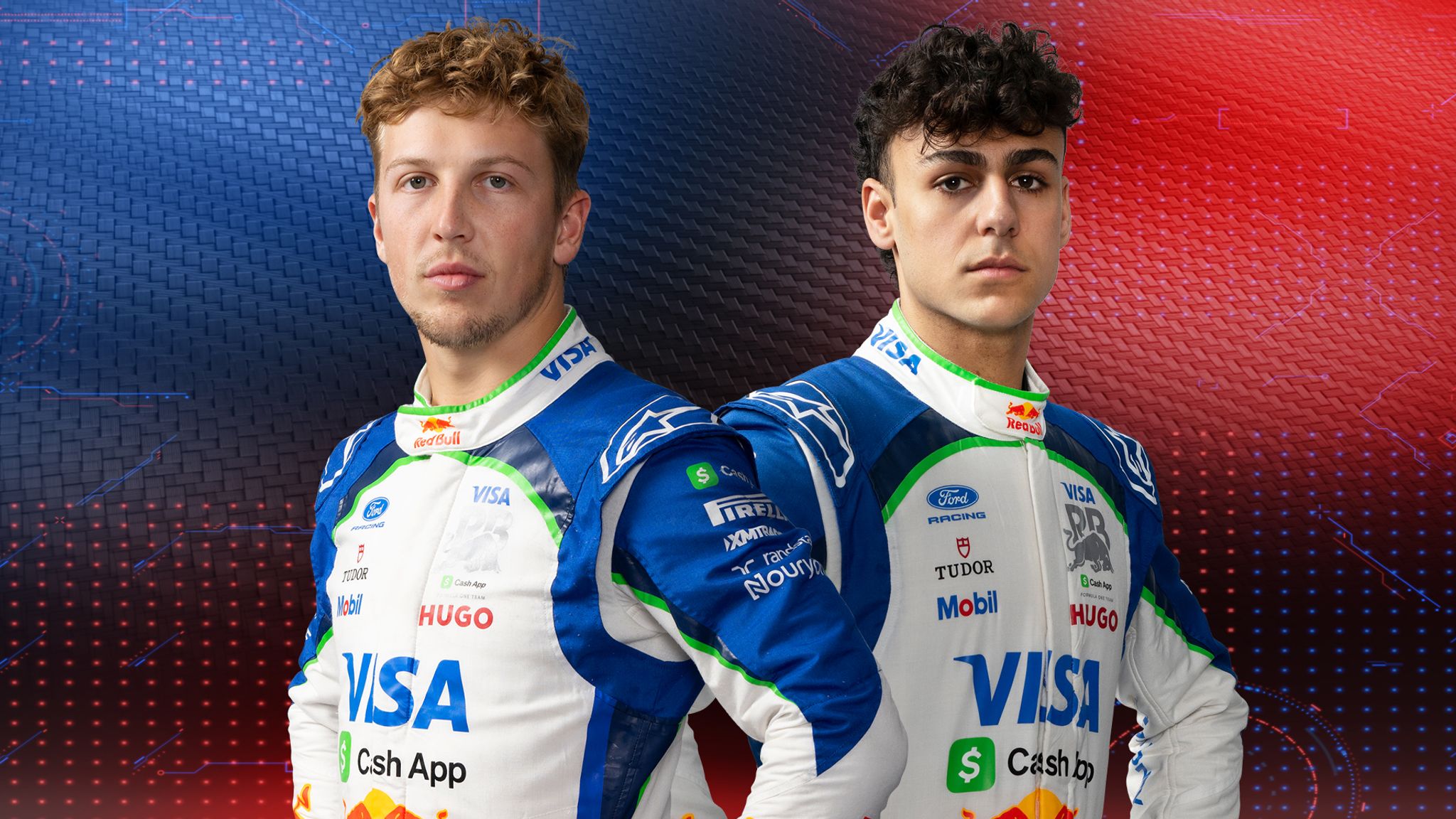 Racing Bulls' Liam Lawson and Arvid Lindblad
