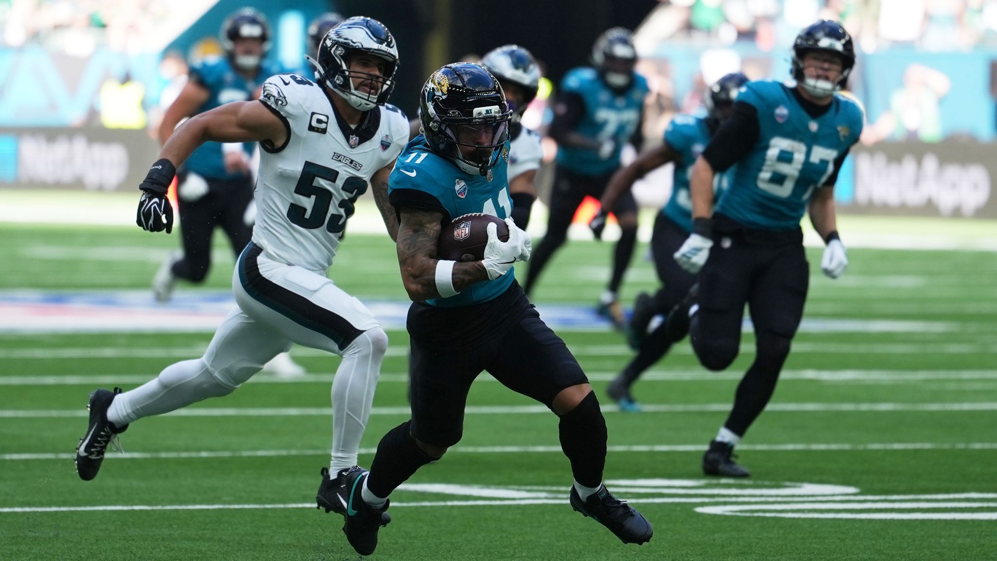 Parker Washington scored twice in a massive day