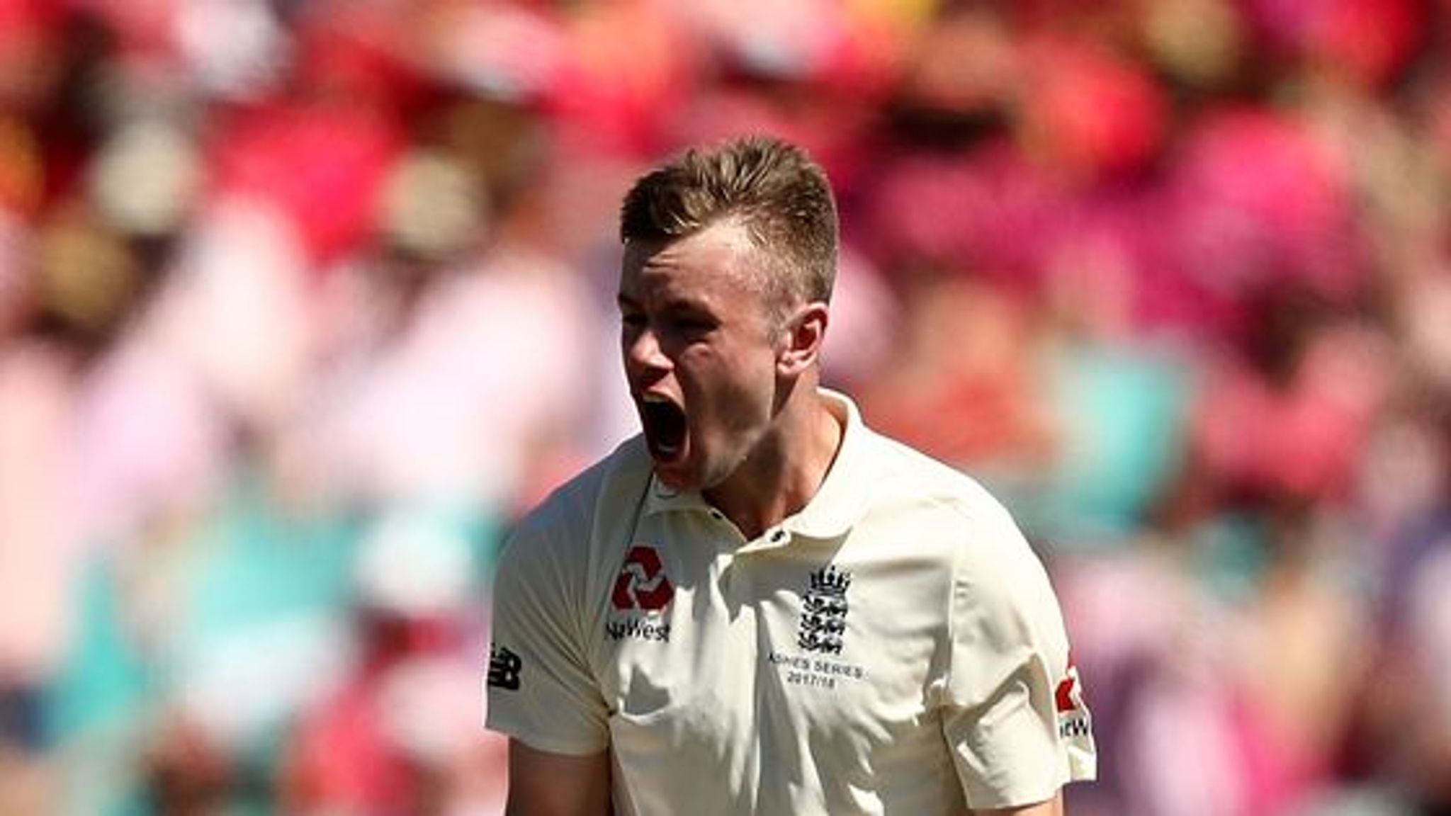 Mason Crane made his Test debut for England in Sydney during the 2017/18 Ashes, taking one wicket