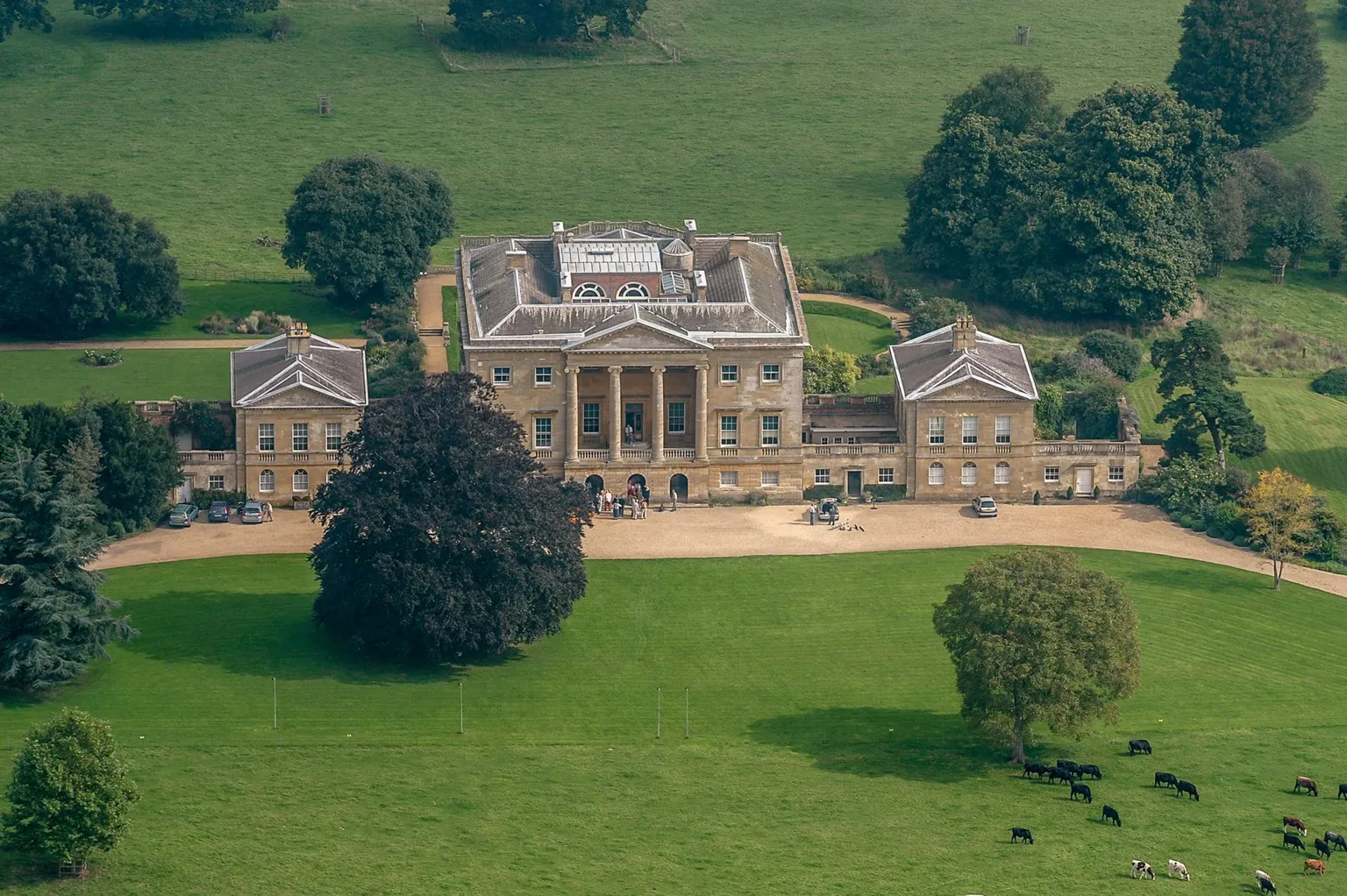 David Goddard/ Aerial photograph of the grade one listed, Basildon Park on September 18, 2010. 