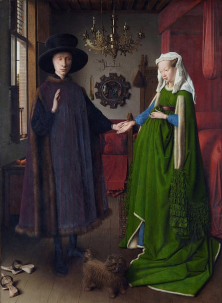 Portrait of Giovanni Arnolfini and his Wife, by Jan van Eyck.