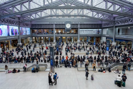 The Moynihan train hall at Penn Station in New York on 23 January 2026.