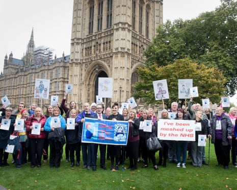 Campaigners protest outside the Houses of Parliament 