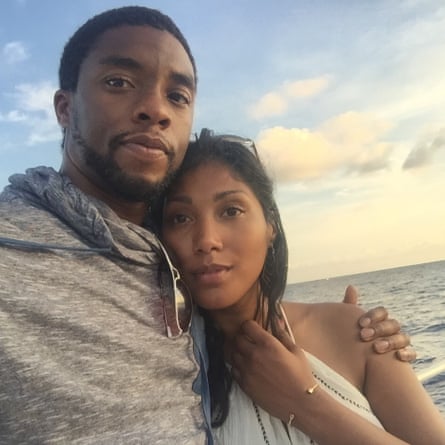 The couple on holiday.