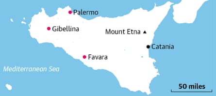 Travel Sicily map