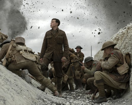 George MacKay in a scene from 1917 directed by Sam Mendes and shot by Roger Deakins