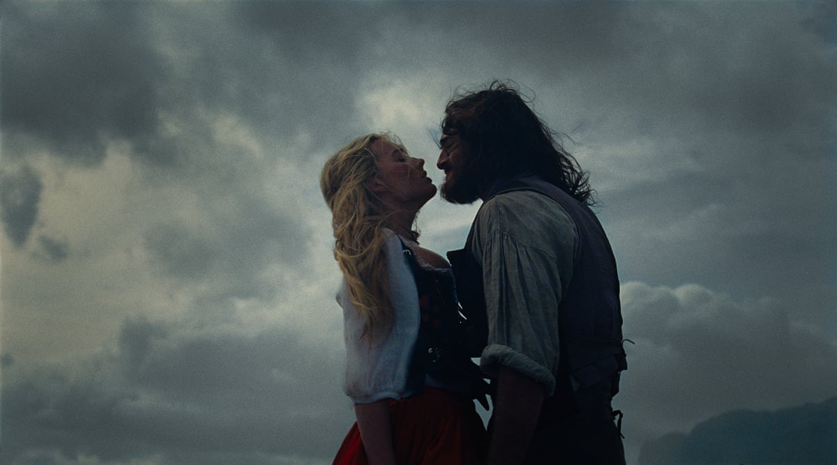 Margot Robbie and Jacob Elordi in Wuthering Heights.
