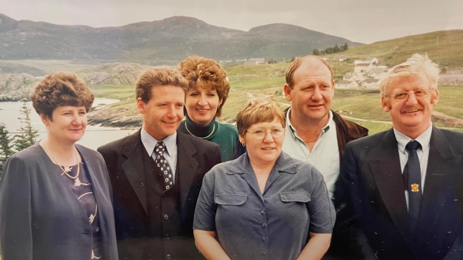 Margaret Mackay George (on the far right of the picture) with his siblings Anne, Lachlan, Margaret, Pam and Ross. 