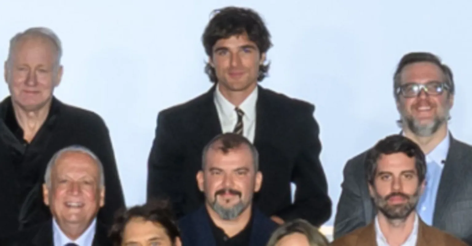 AMPAS Jacob Elordi and Stellan Skarsgård pictured in the back row of the Oscars class photo