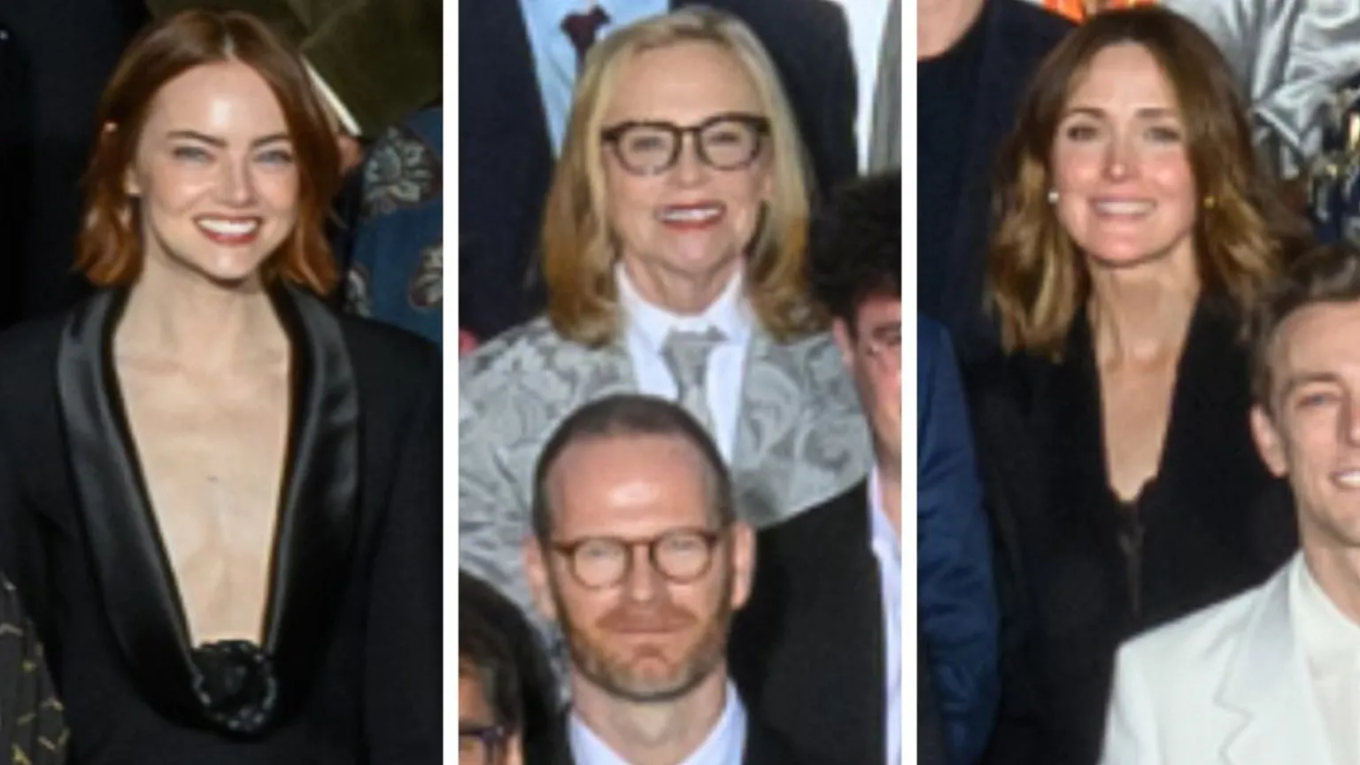 AMPAS Emma Stone, Amy Madigan and Rose Byrne