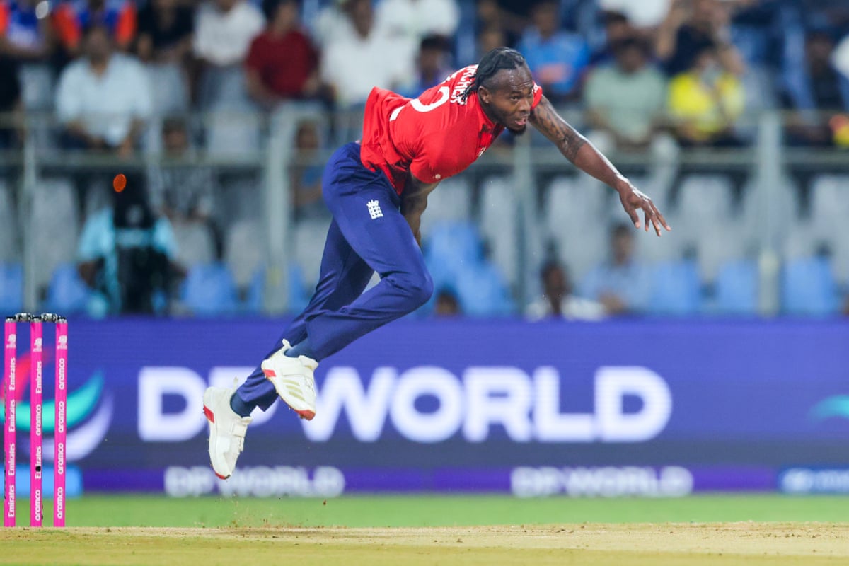 England's Jofra Archer bowls a delivery in Mumbai