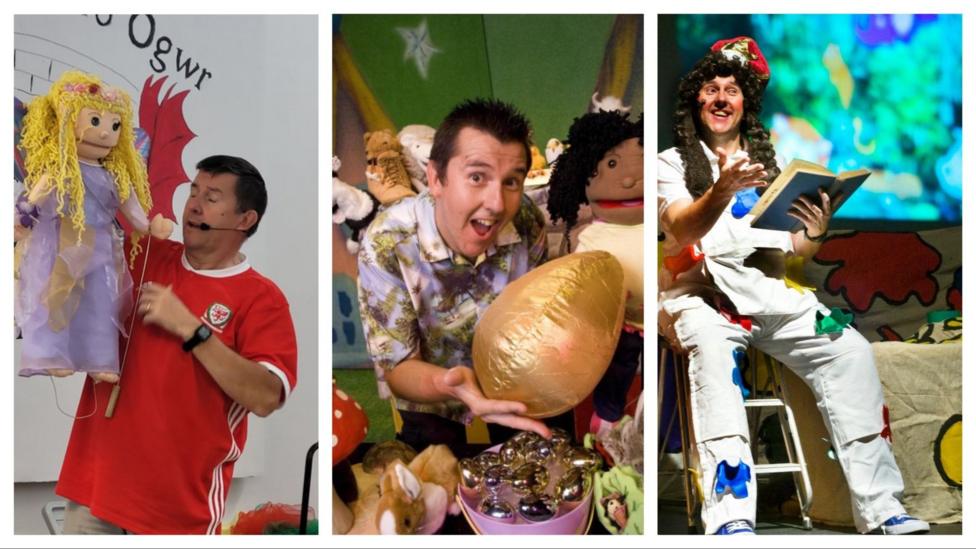 Martyn Geraint, ei gymeriadau a'i ffrindiau mewn Jamboris dros y blynyddoedd 