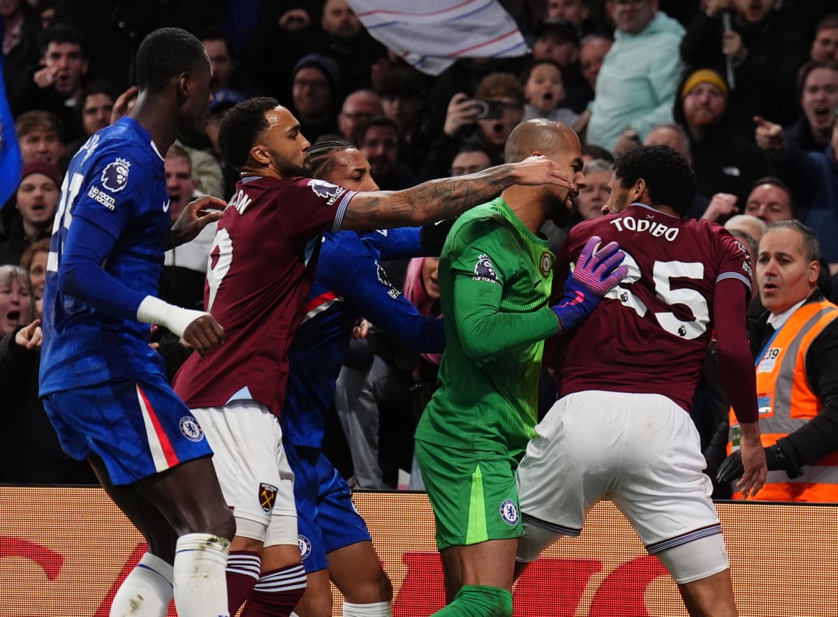 Jean-Clair Todibo has to sit today’s match out on the Naughty Step after being sent off for his part in a brawl against Chelsea.