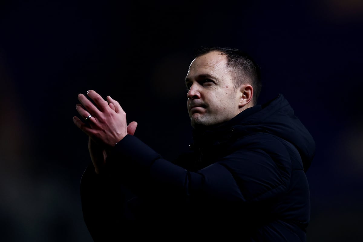 Chris Davies shows appreciation to Birmingham fans following a draw in the Championship match against West Brom.