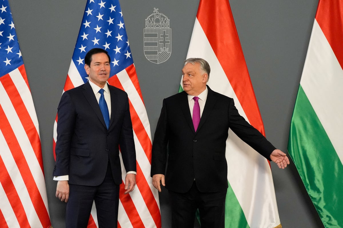 Marco Rubio and Viktor Orbán are scheduled to have a press conference at about 11.05am local time.
