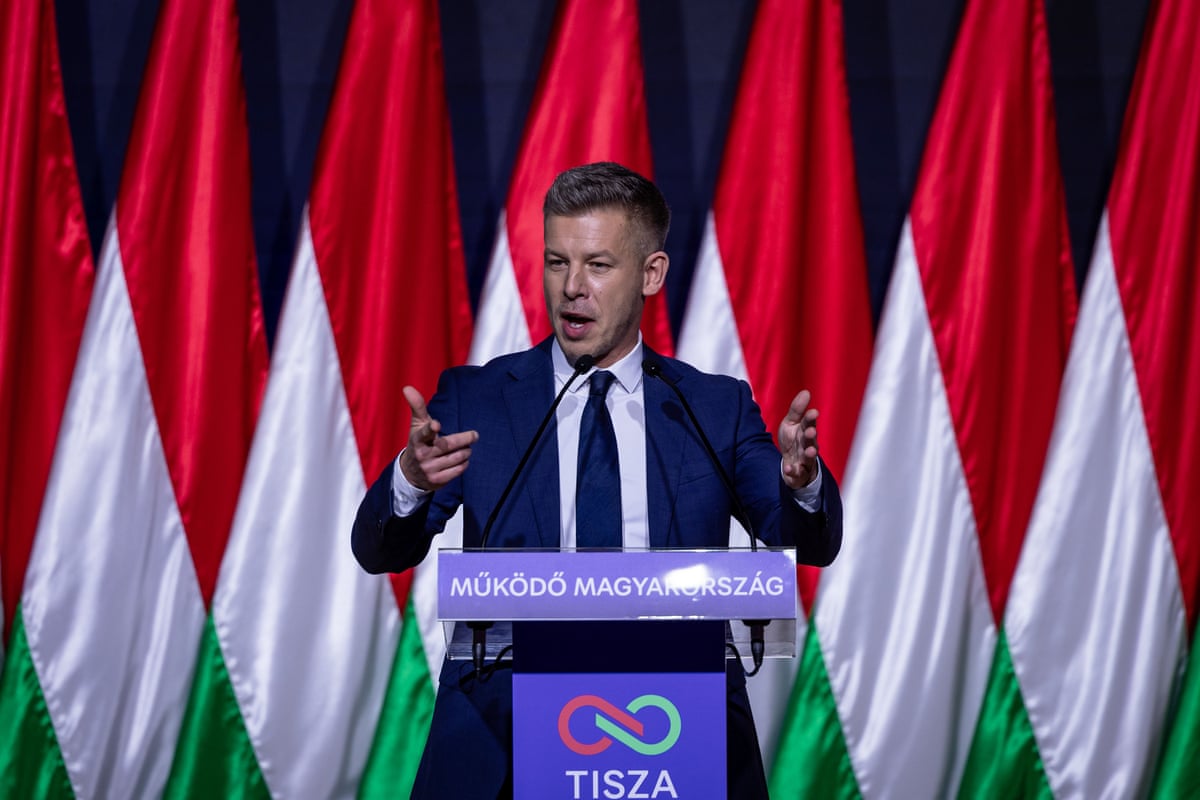 Péter Magyar delivers an annual state of the nation speech in Budapest on 15 February 2026.