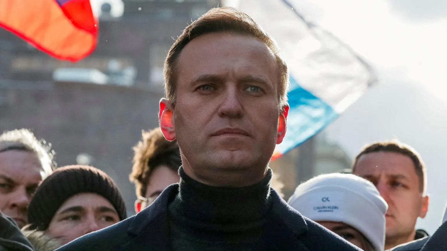  Russian opposition politician Alexei Navalny takes part in a rally to mark the 5th anniversary of opposition politician Boris Nemtsov's murder and to protest against proposed amendments to the country's constitution, in Moscow, Russia February 29, 2020. 