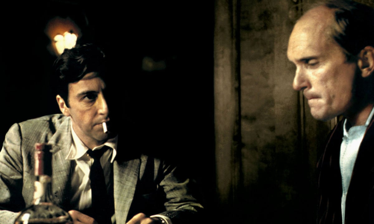 Duvall, right, with Al Pacino in The Godfather Part II.