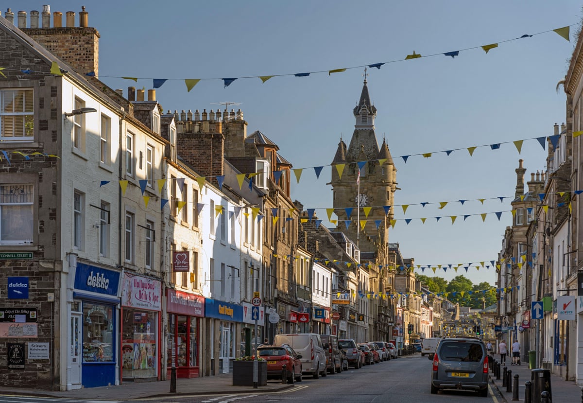 small town centre in Scotland