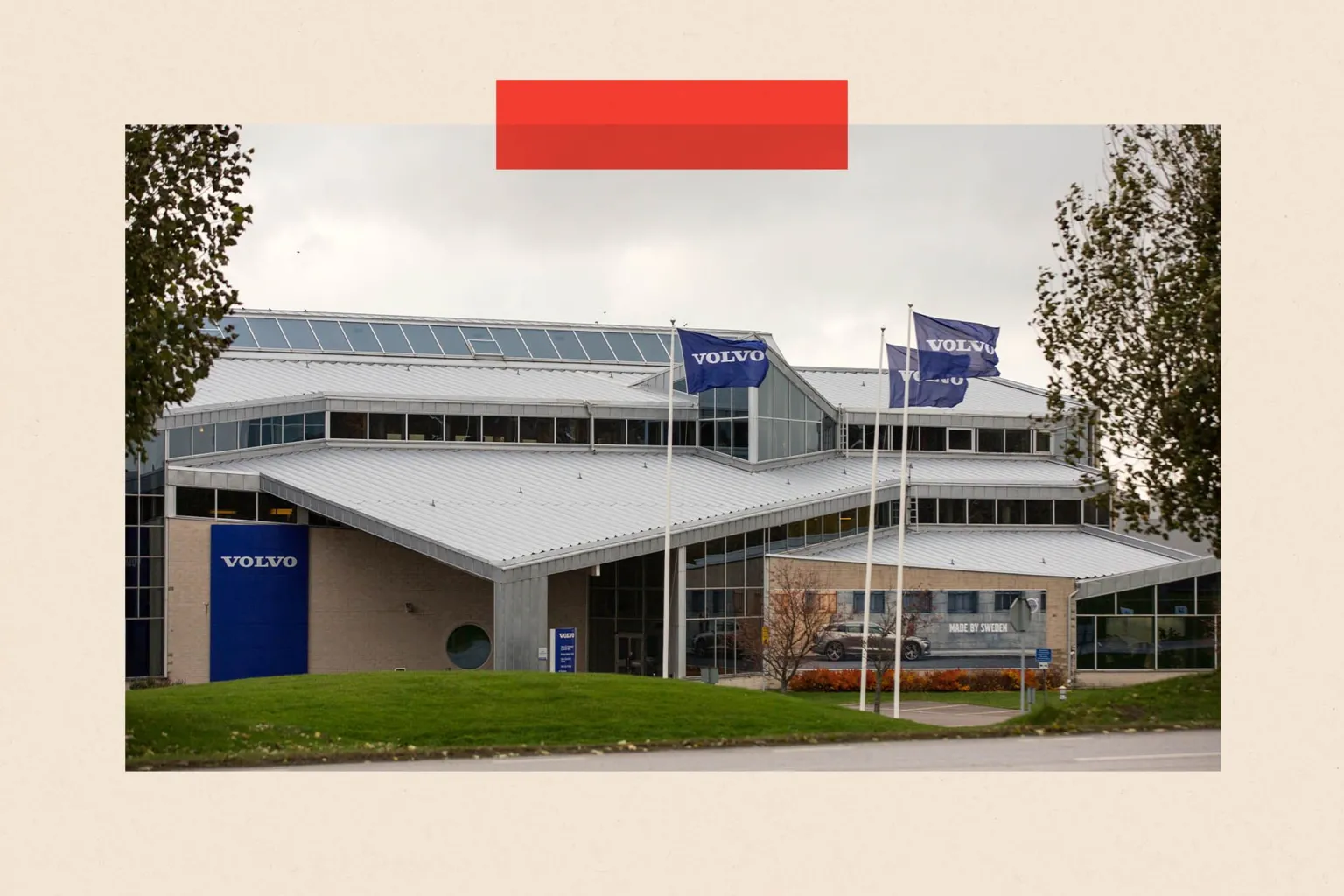 LightRocket via Volvo Cars Centre building in Gothenburg