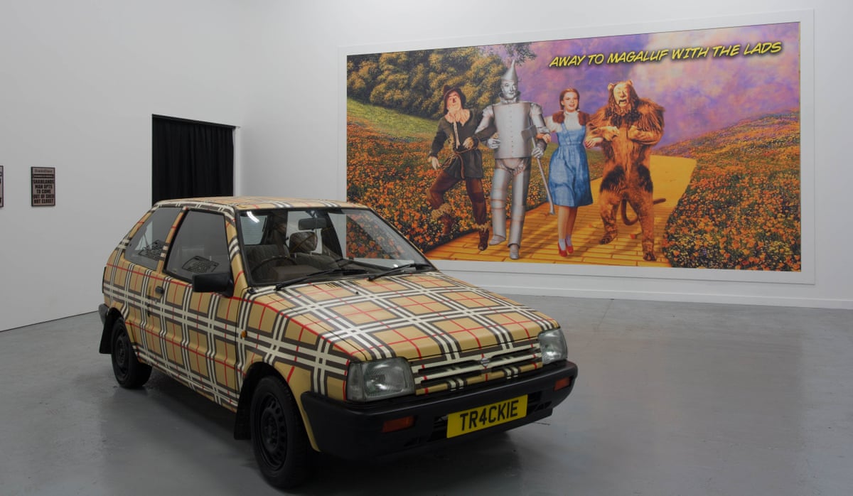 ‘With this he found his stride’ … McLeod’s Burberry-clad car.