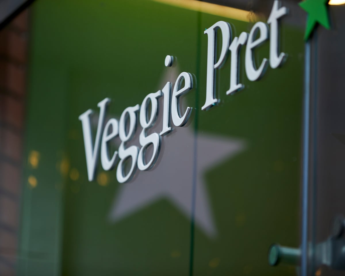 Signage for a Veggie Pret store