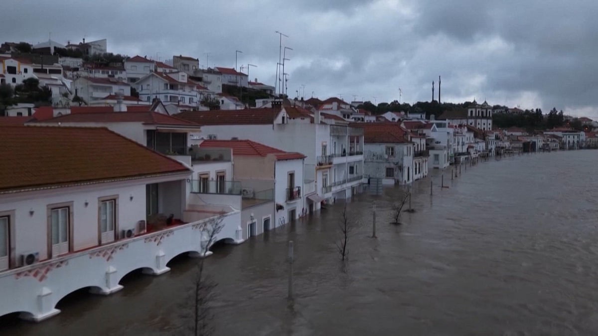 Portugal flood drone loop 