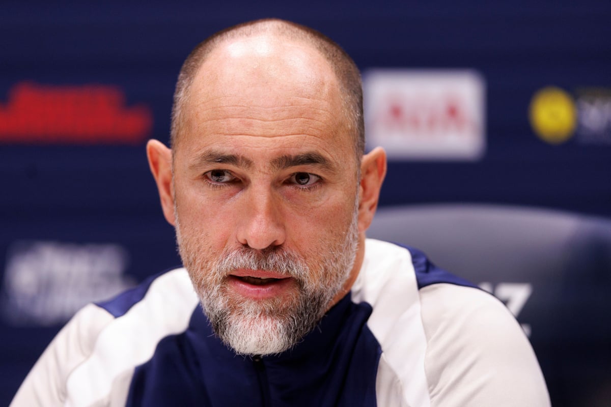 Igor Tudor during his first Tottenham press conference