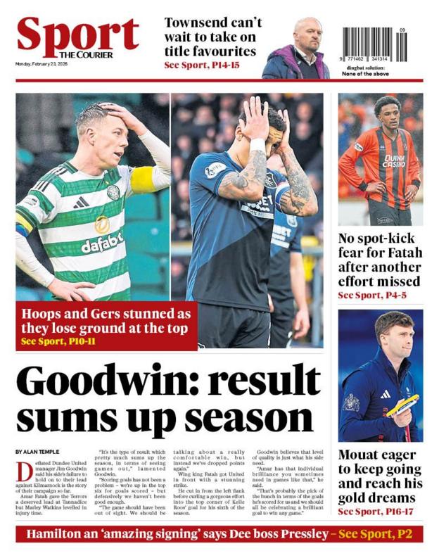 The Courier back page
