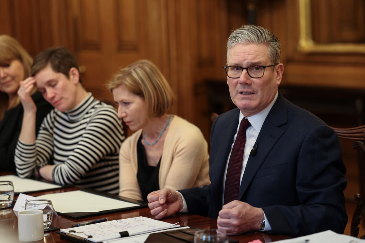 Keir Starmer chairing a roundtable event in Downing Street on Send reform.