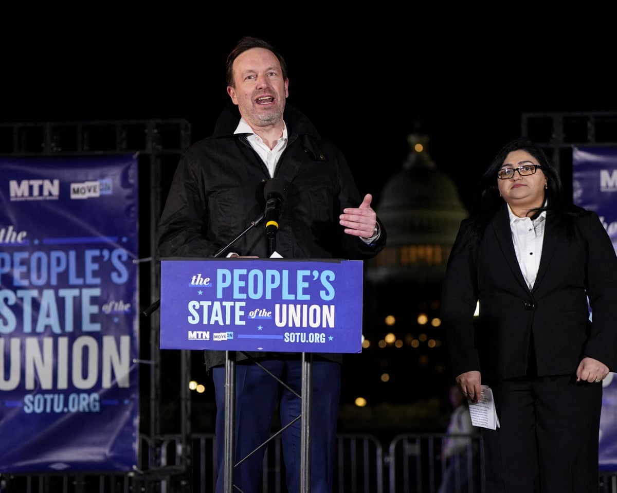 Senator Chris Murphy speaks during the 